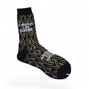 Alf Everyday Cushioned New Logo Graphic Black Crew Socks
